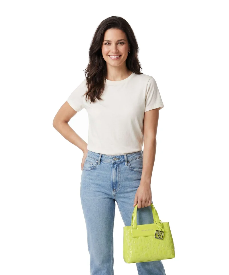 Armani Exchange Liz Patent S Sac à main crystal citrus