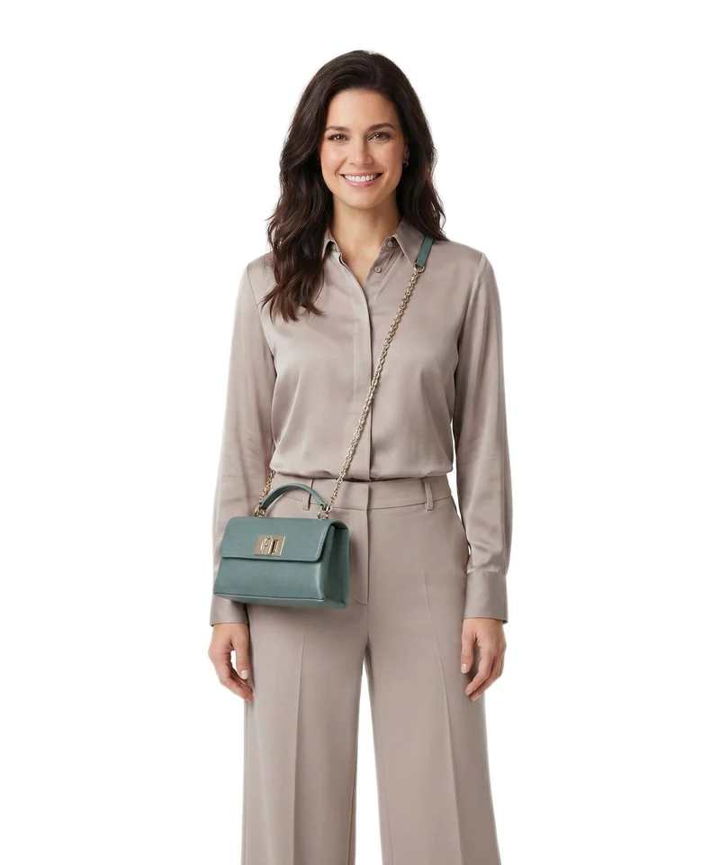 Furla 1927 Mini Sac bandoulière edera green