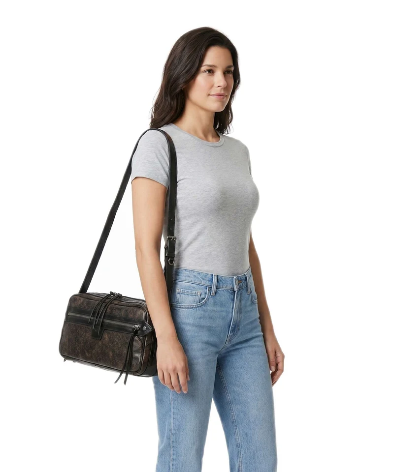 Liebeskind Juno Vintage PU M Sac porté épaule deep soil