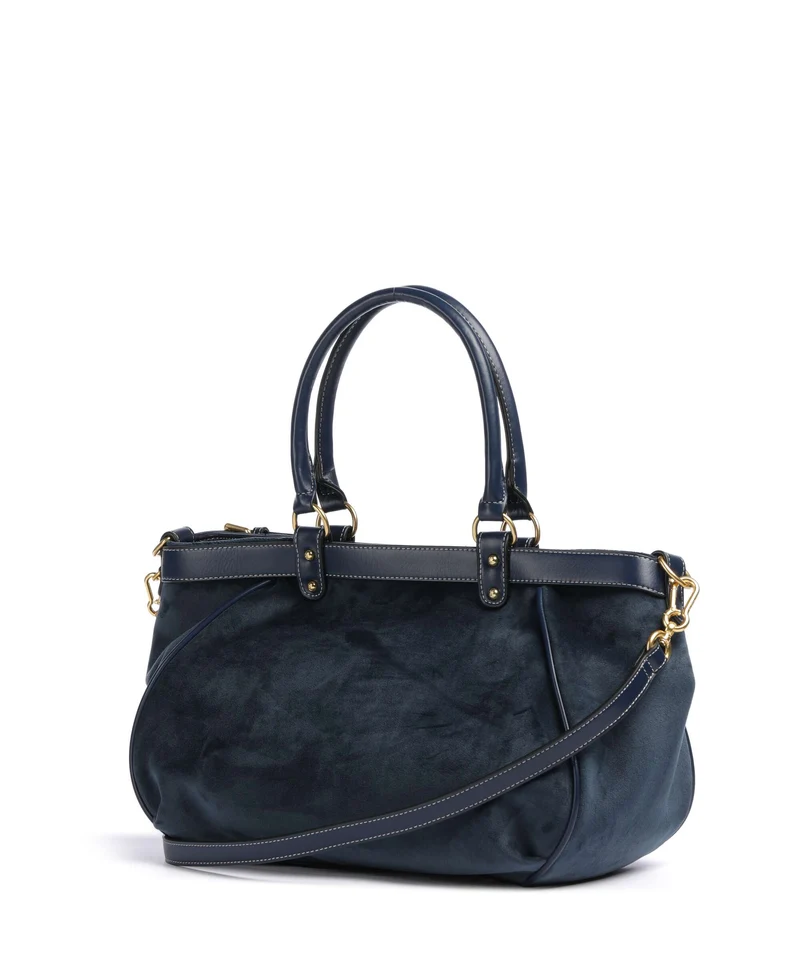 Juicy Couture Twig Narrative Velvet L Cabas blue depths