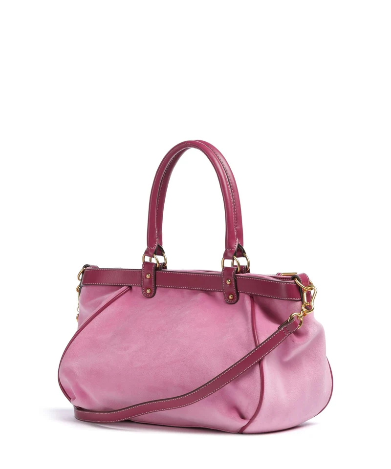 Juicy Couture Twig Narrative Velvet L Cabas super pink
