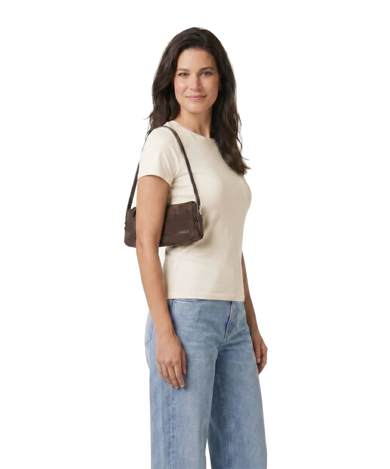 Hugo Yorih Sac porté épaule dark brown