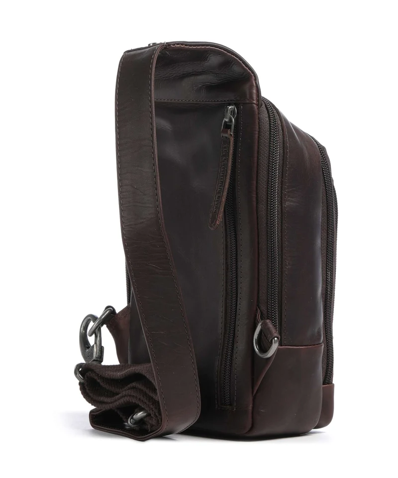 The Chesterfield Brand Wax Pull Up Cow Riga Sac sling brown