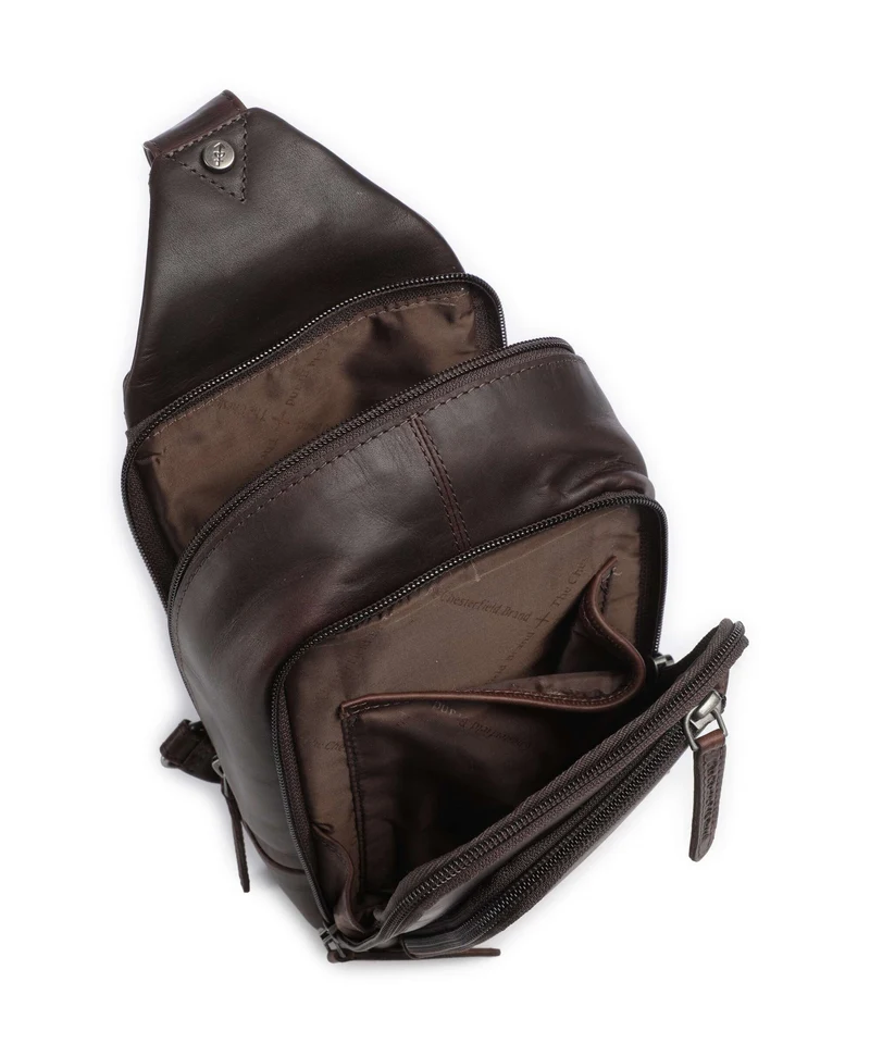 The Chesterfield Brand Wax Pull Up Cow Riga Sac sling brown