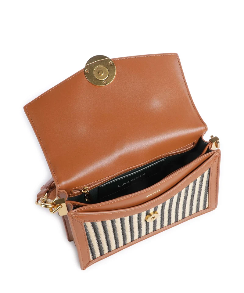 Lacoste Summer Pack Sac porté épaule natural/noir/tan