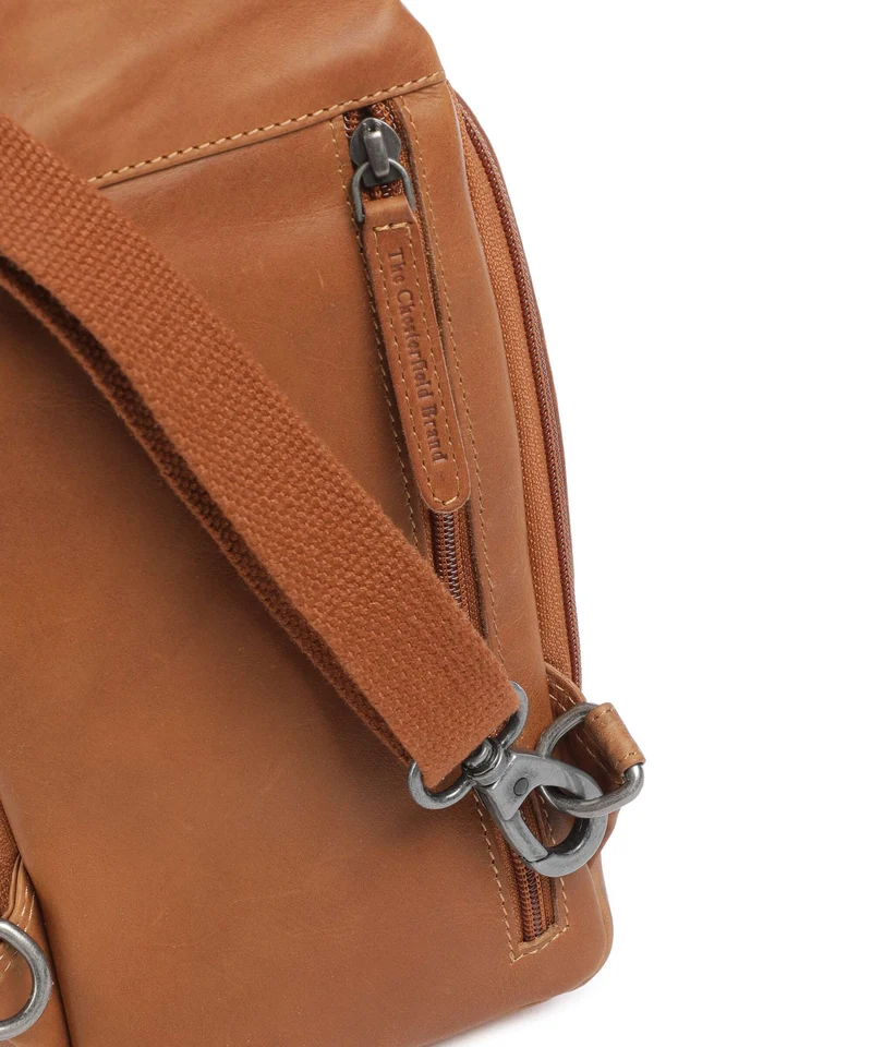 The Chesterfield Brand Wax Pull Up Cow Riga Sac sling cognac