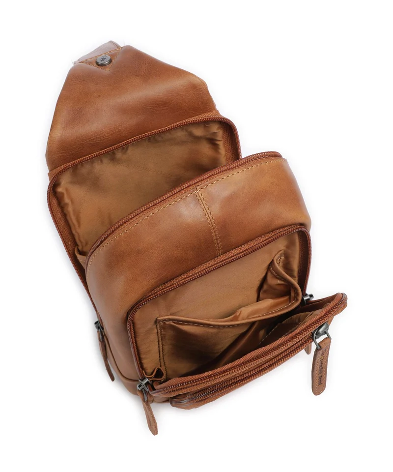 The Chesterfield Brand Wax Pull Up Cow Riga Sac sling cognac