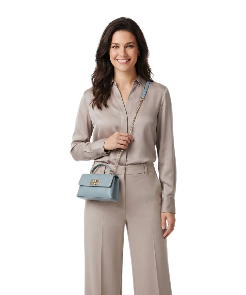 Furla 1927 Mini Sac bandoulière cloud blue