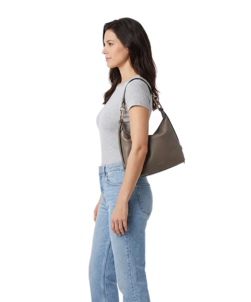 Furla Tonie Mini Sac porté épaule muddy gray