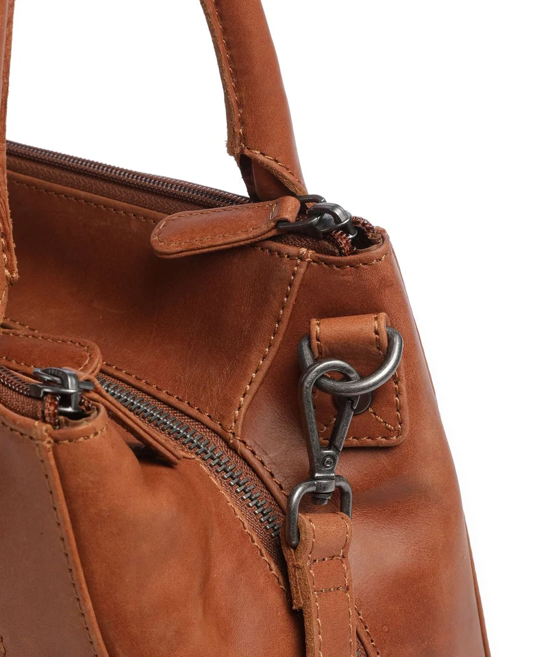 The Chesterfield Brand Wax Pull Up Cow Solvin Sac à main cognac