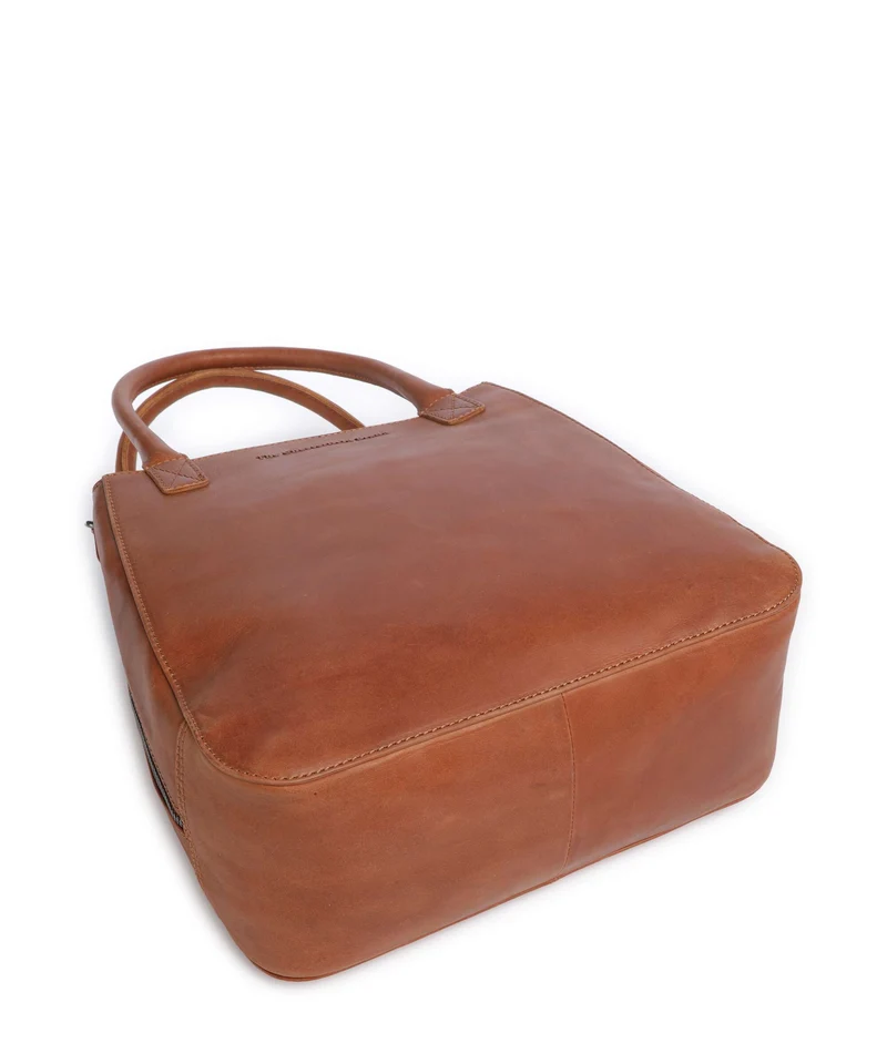 The Chesterfield Brand Wax Pull Up Cow Solvin Sac à main cognac