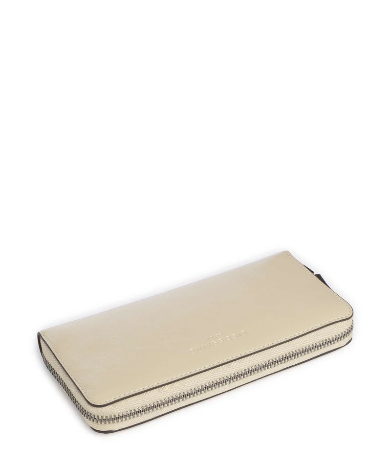 Liebeskind Sally Audrey Recycled Lack Distressed Portefeuille biscotti