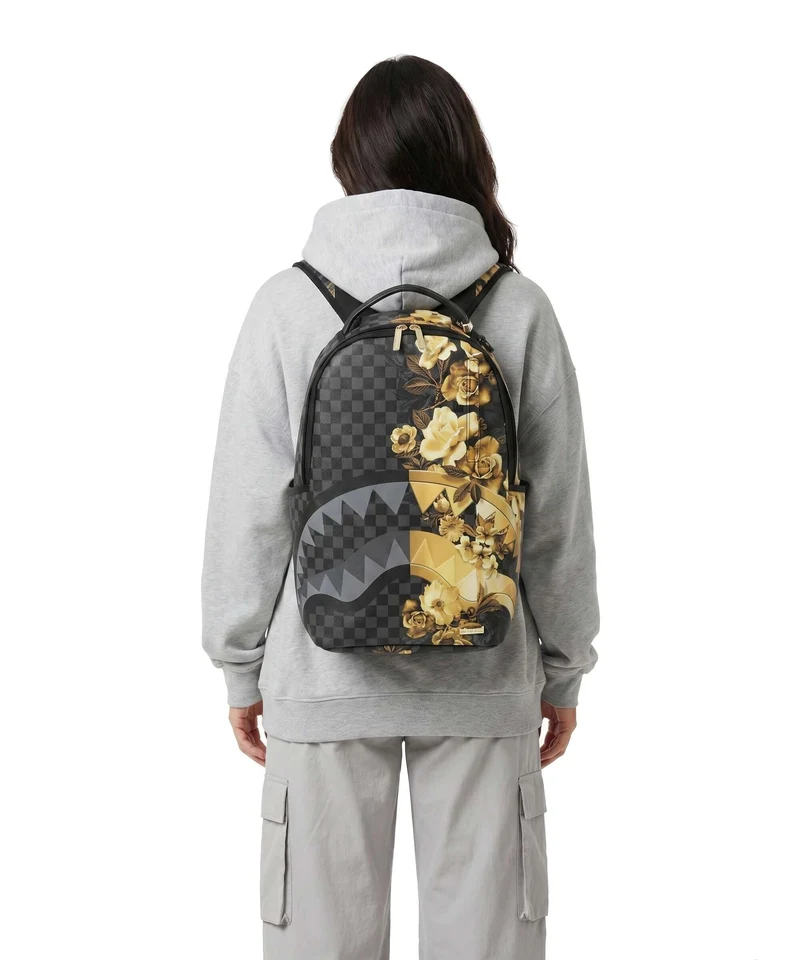 Sprayground Gold Floral Remix Sac à dos black