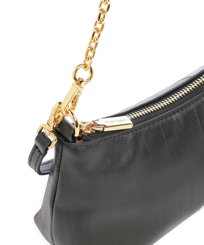 Coccinelle Aura Plisse Sac porté épaule noir