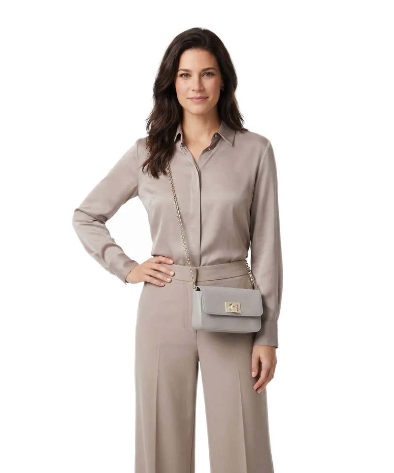 Furla 1927 Mini Sac bandoulière stone gray