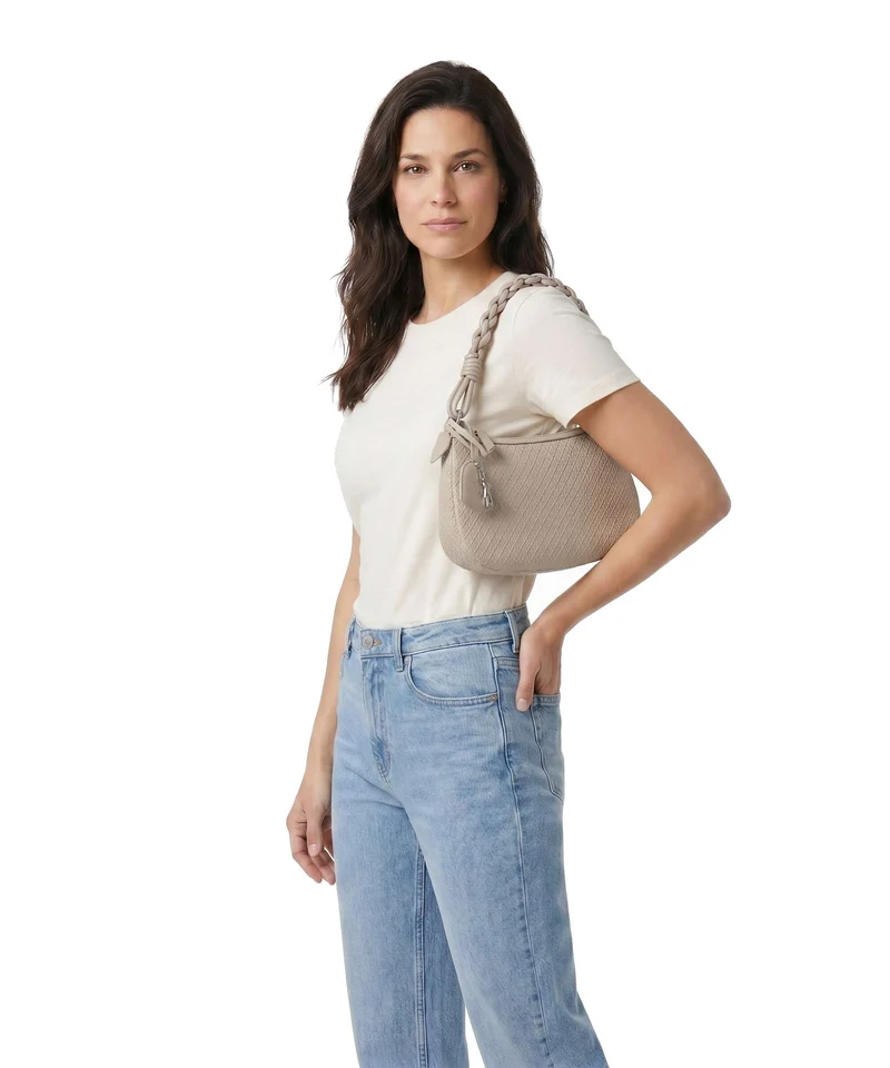 Armani Exchange Maya S Sac porté épaule sand