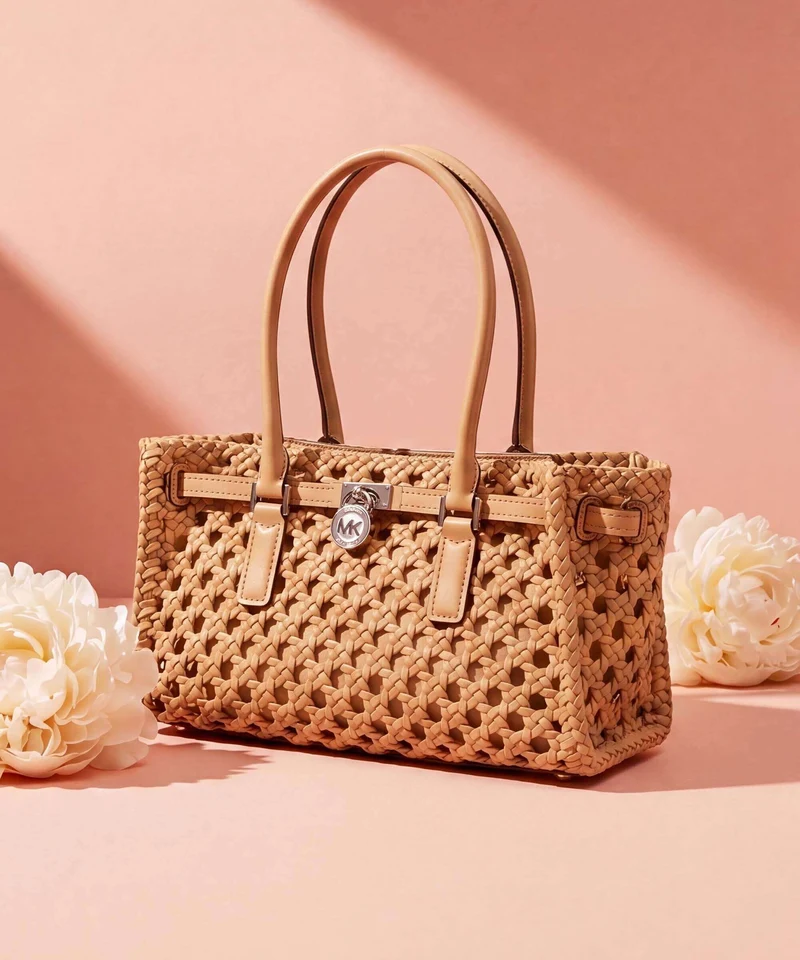 Michael Kors Hamilton Moderne Small Sac porté épaule peanut