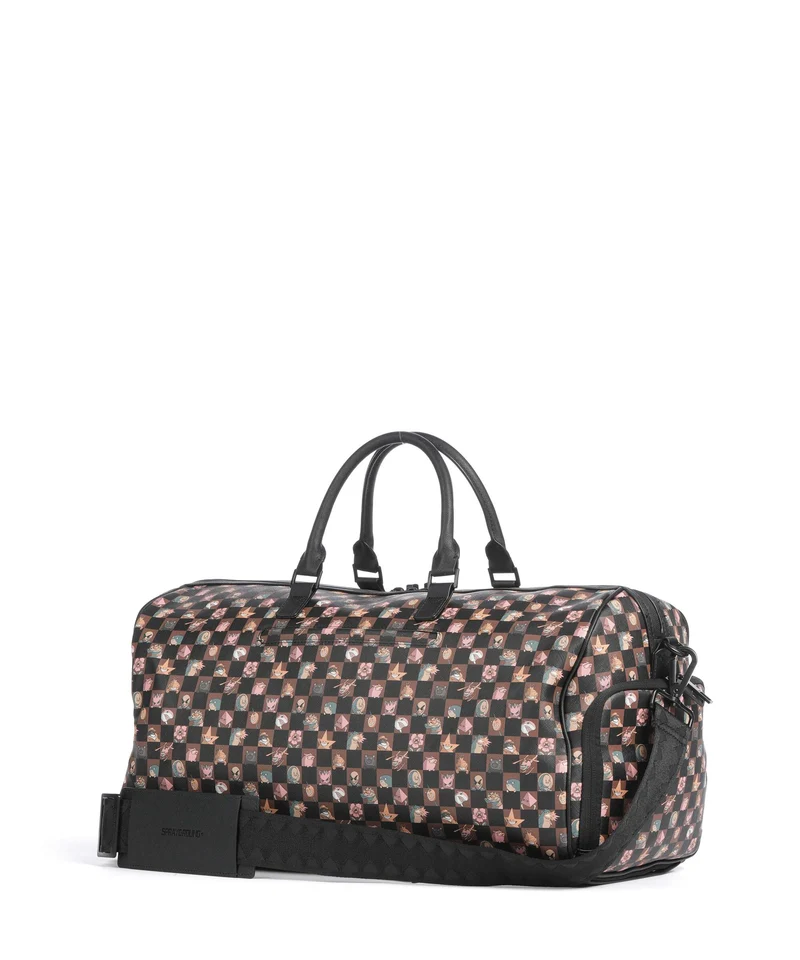 Sprayground Peeking Characters Remix Sac week-end brown