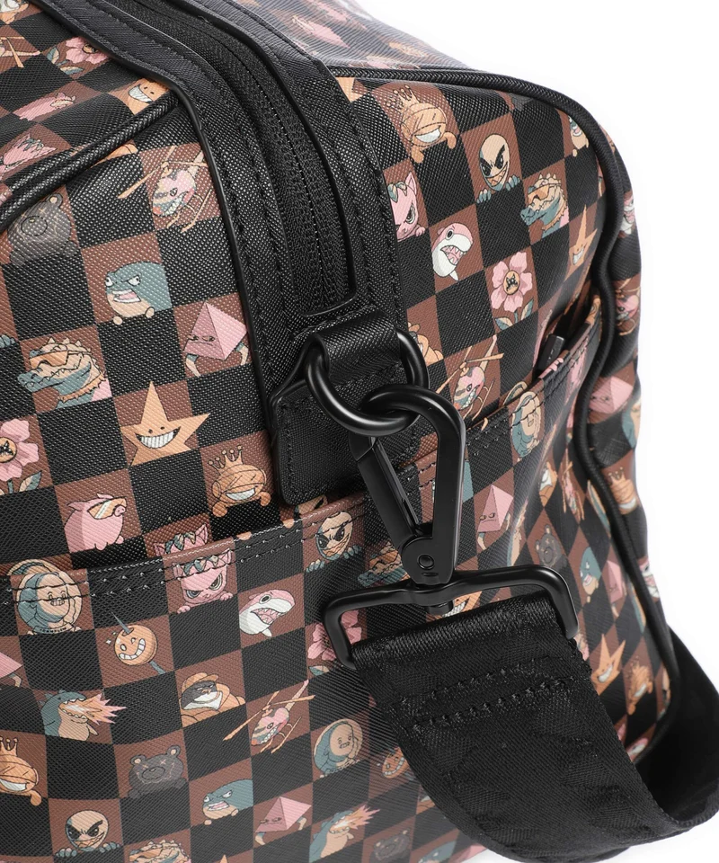 Sprayground Peeking Characters Remix Sac week-end brown