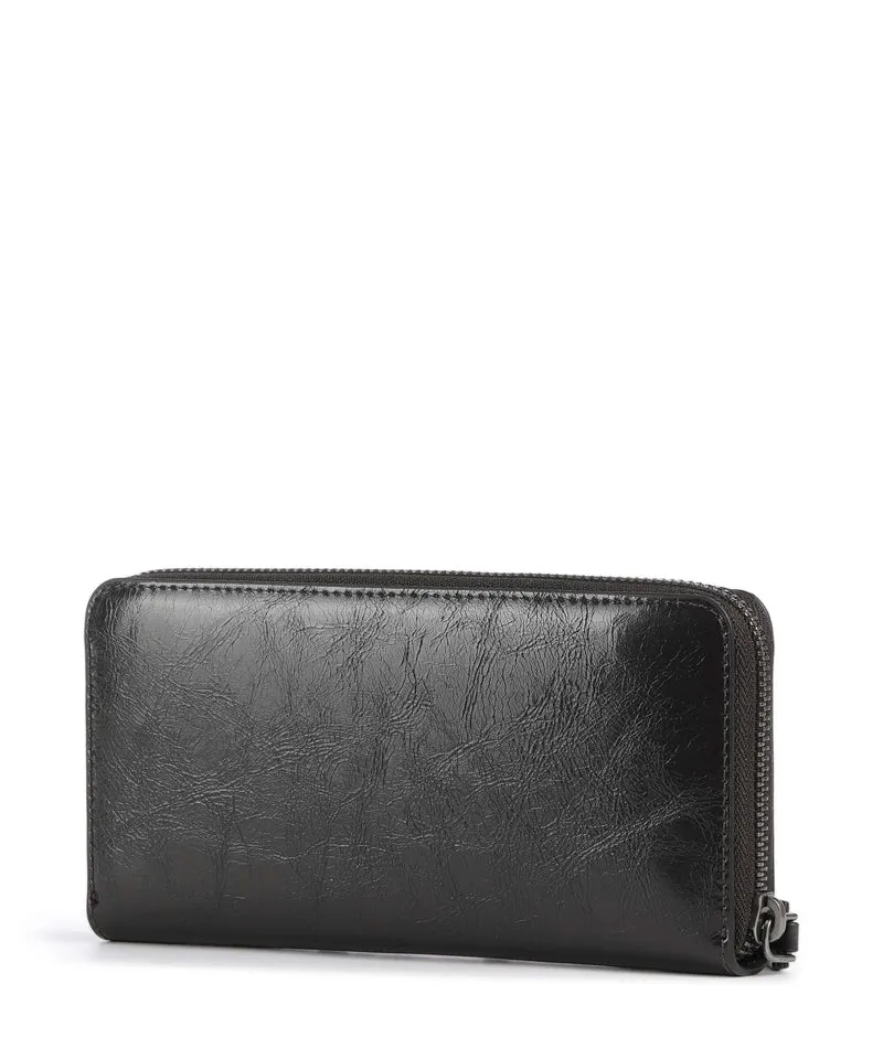 Liebeskind Sally Audrey Recycled Lack Distressed Portefeuille deep soil
