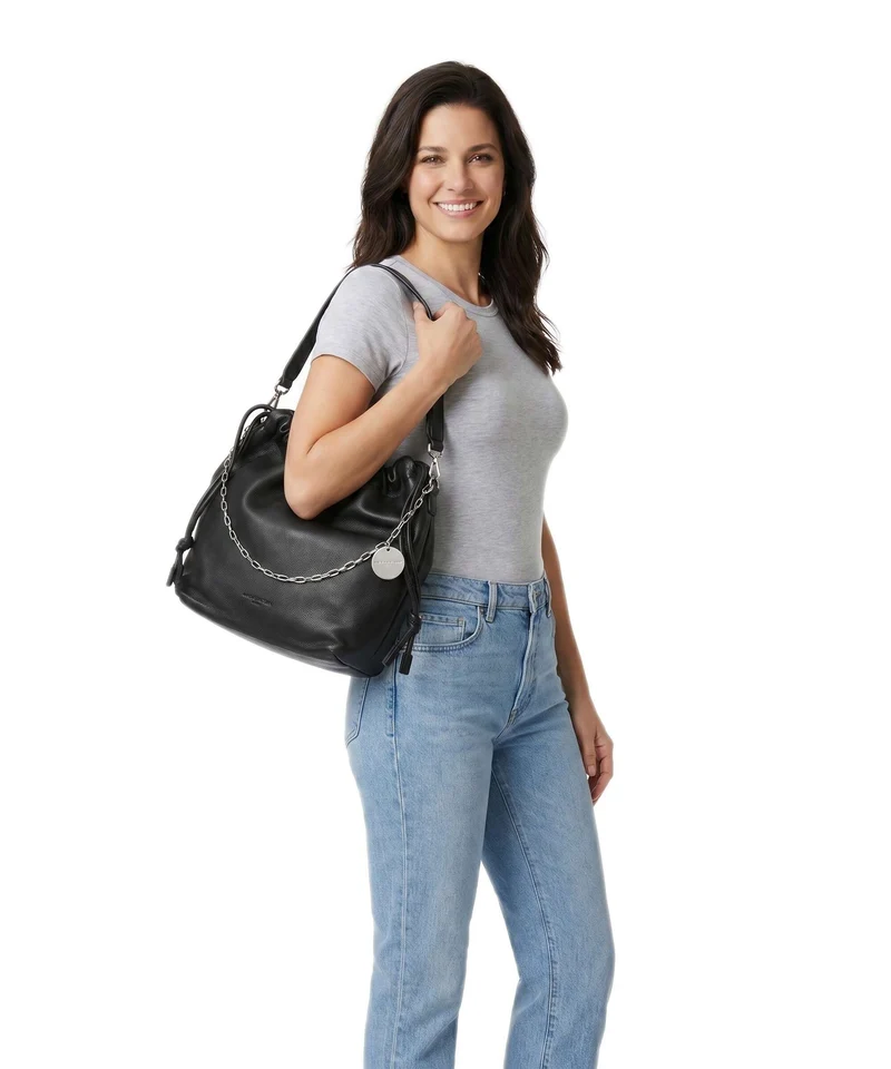Liebeskind Lya II Small Pebble M Sac seau black