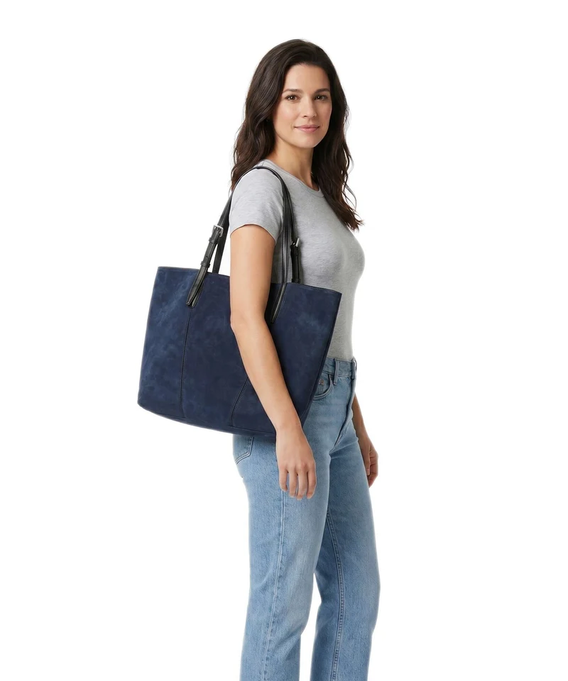 Liebeskind Una Recycled Suede M Cabas peacoat