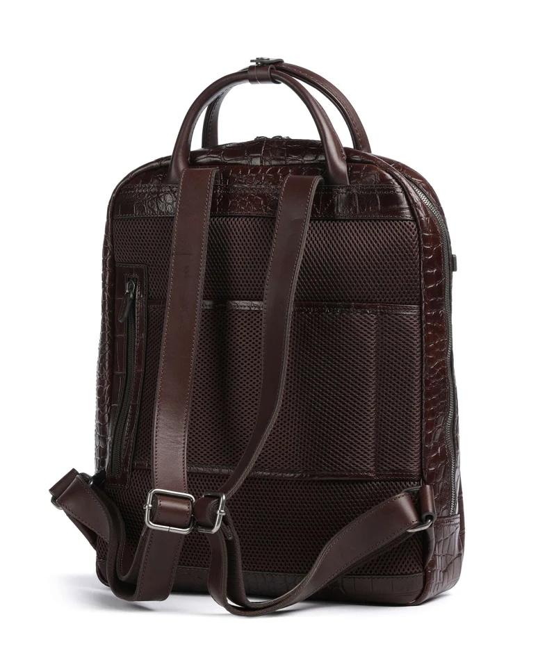 Castelijn & Beerens Croco Emma Sac à dos mocca