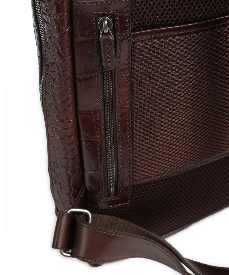 Castelijn & Beerens Croco Emma Sac à dos mocca