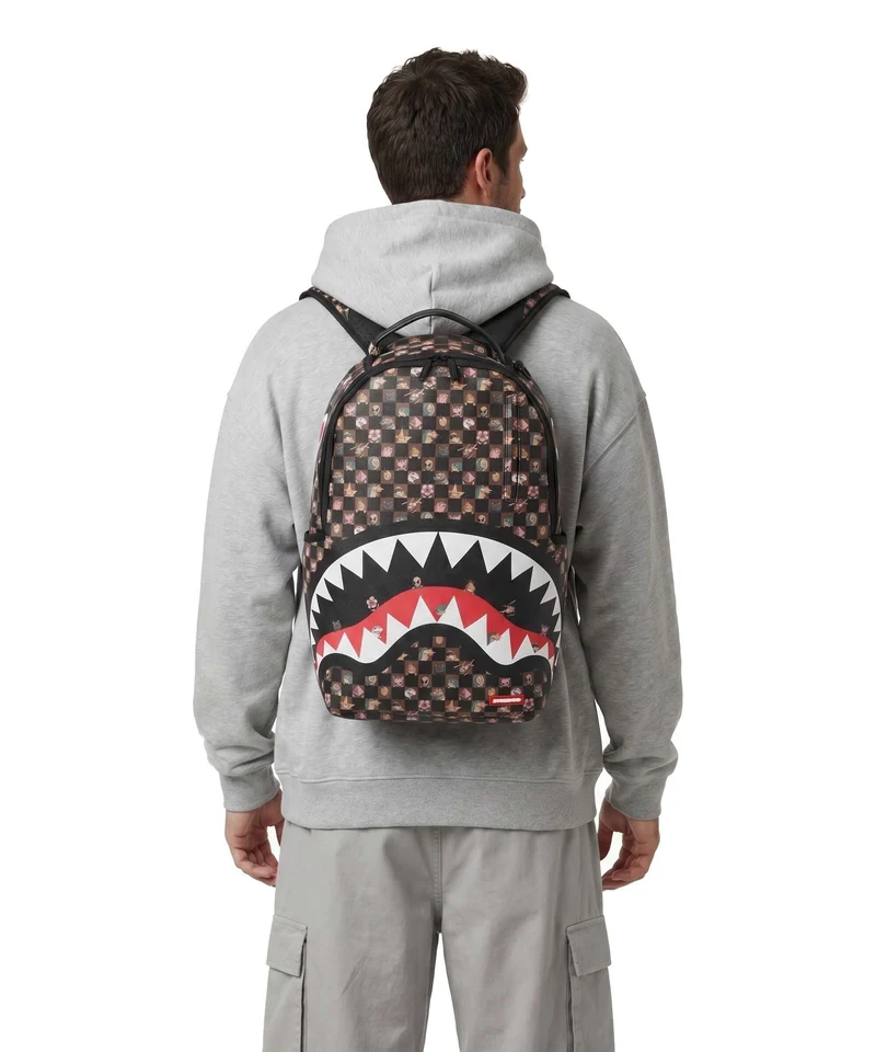 Sprayground Peeking Characters Remix Sac à dos brown