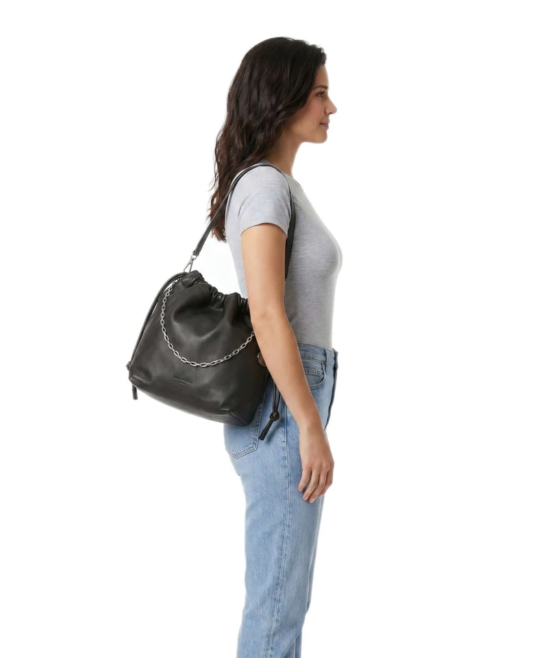 Liebeskind Lya II Small Pebble M Sac seau deep soil