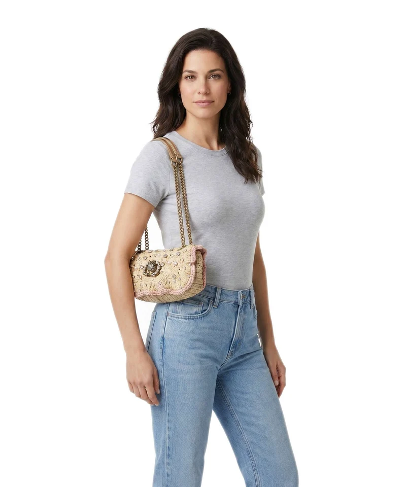 Kurt Geiger Chelsea Sac porté épaule beige
