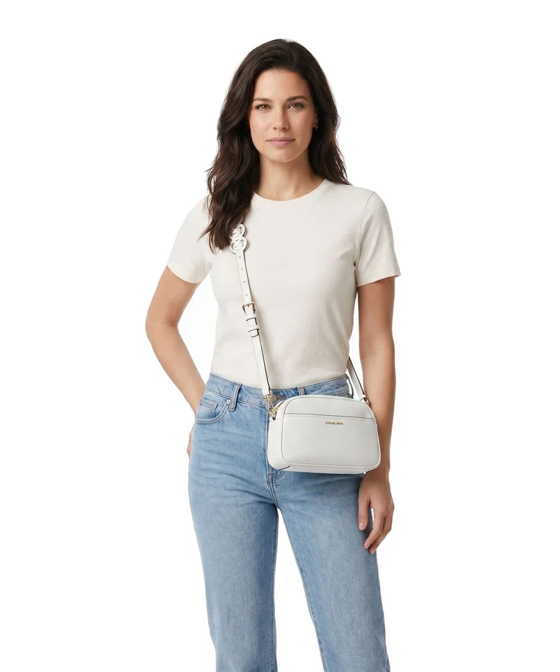 Michael Kors Jet Set Small Sac bandoulière optic white