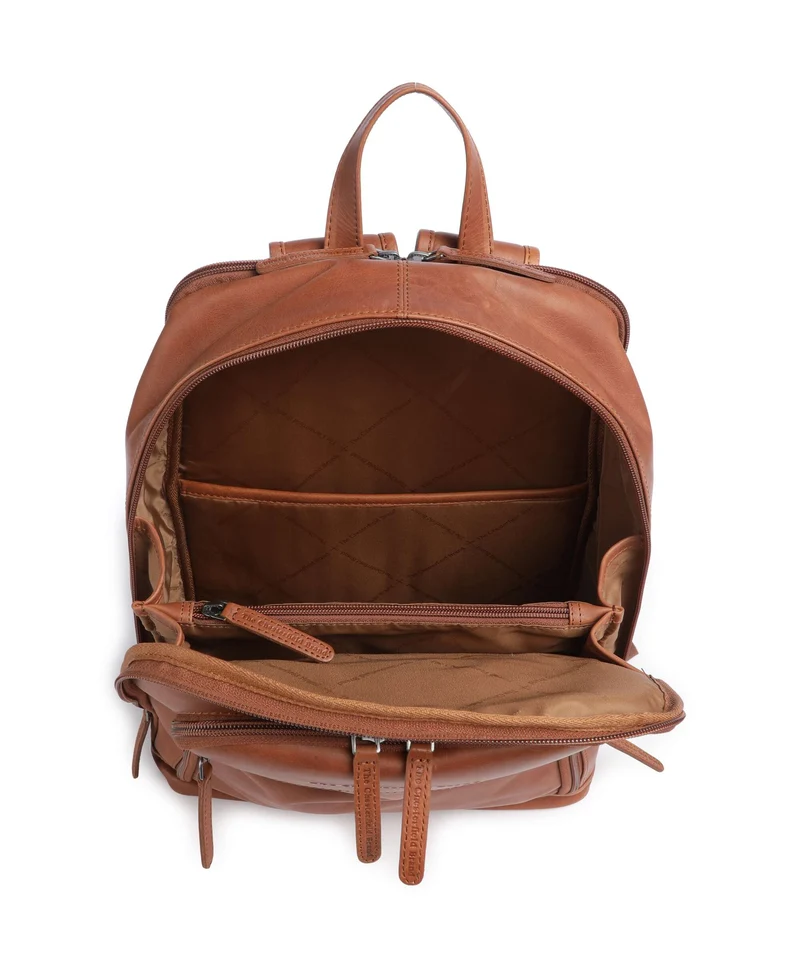 The Chesterfield Brand Wax Pull Up Cow Detroit Sac à dos cognac