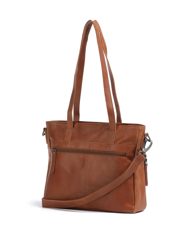 The Chesterfield Brand Wax Pull Up Cow Alicante Cabas cognac