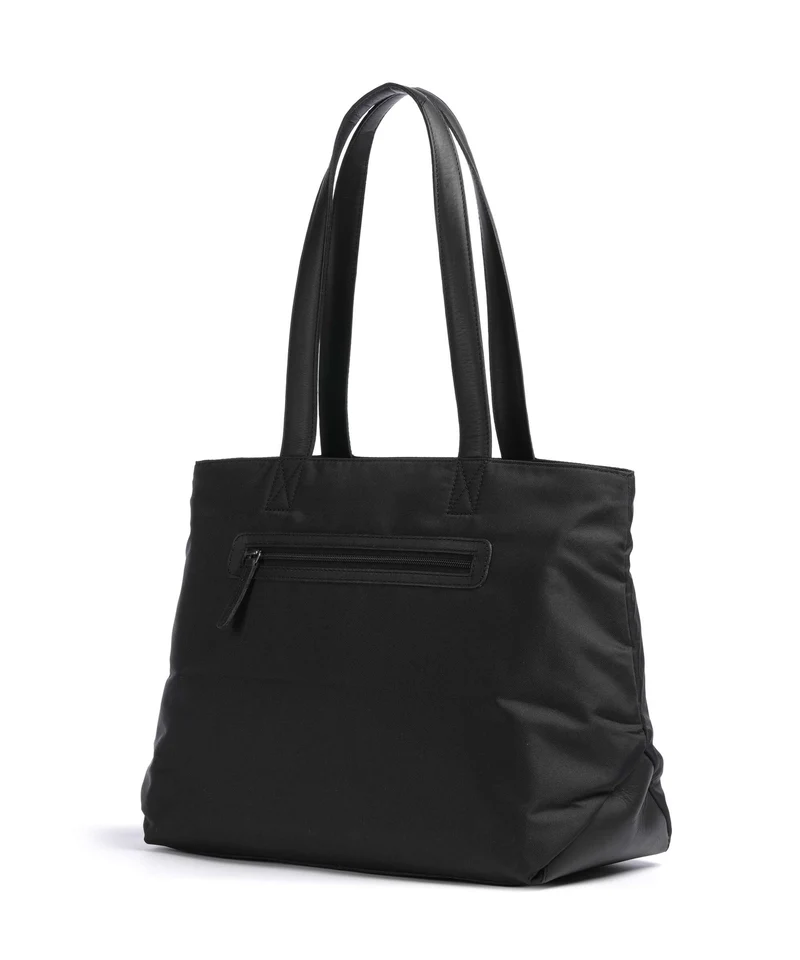 The Chesterfield Brand Nylon Wax Pull Up Otta Cabas black