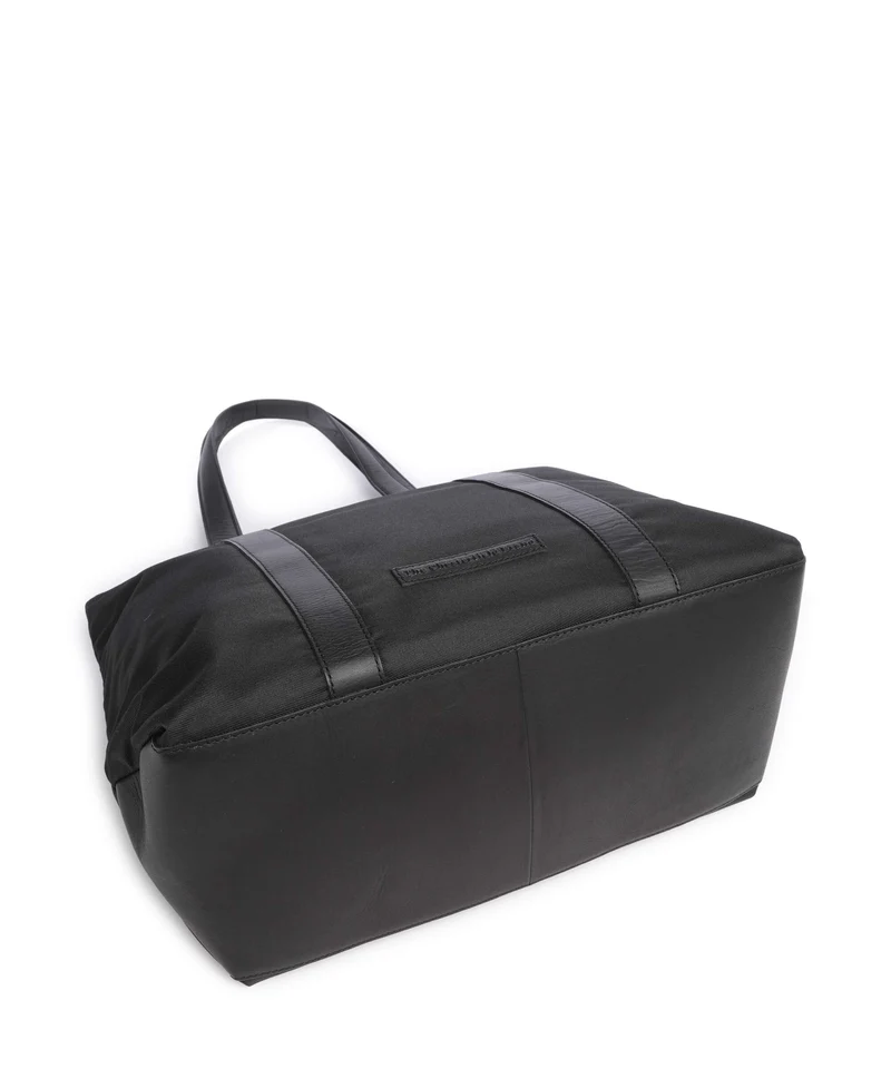 The Chesterfield Brand Nylon Wax Pull Up Otta Cabas black