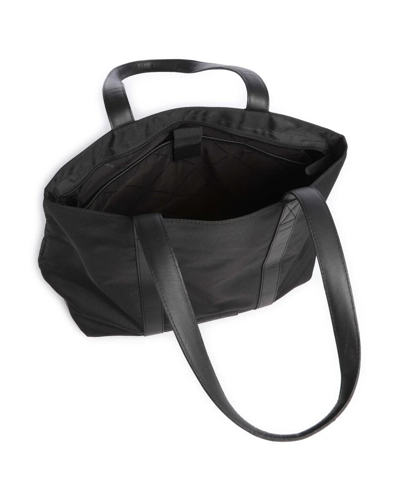 The Chesterfield Brand Nylon Wax Pull Up Otta Cabas black