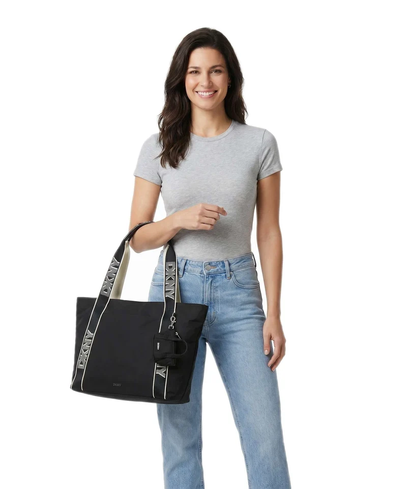 DKNY Lottie Large Cabas black/silver