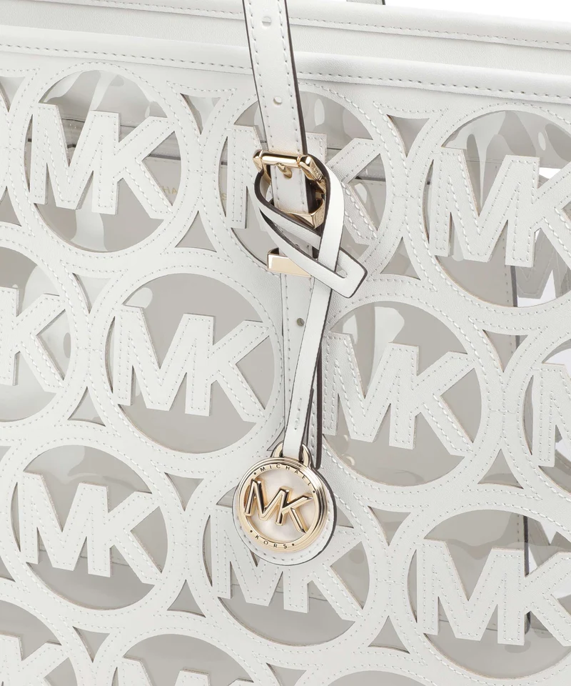 Michael Kors Quinn Large Cabas optic white