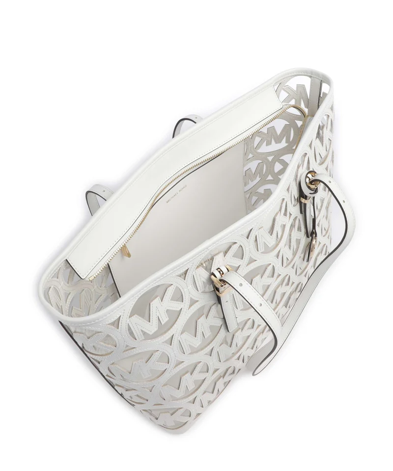 Michael Kors Quinn Large Cabas optic white