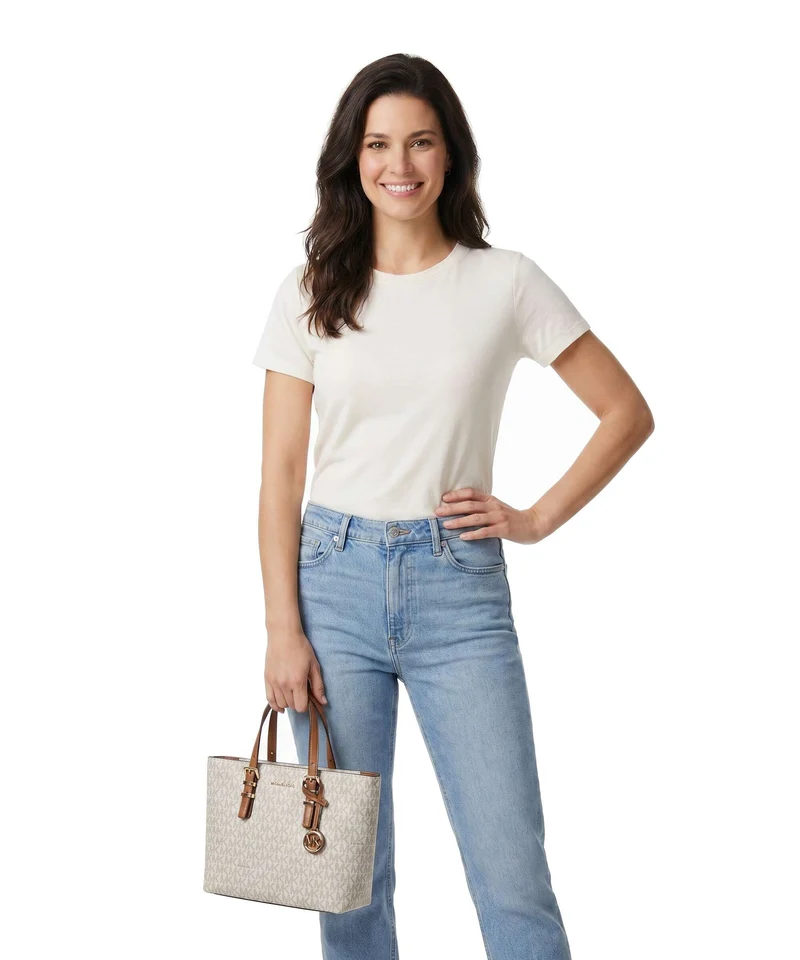 Michael Kors Quinn Small Sac à main vanilla/acrn