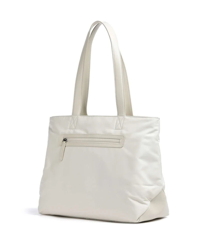 The Chesterfield Brand Nylon Wax Pull Up Otta Cabas off white