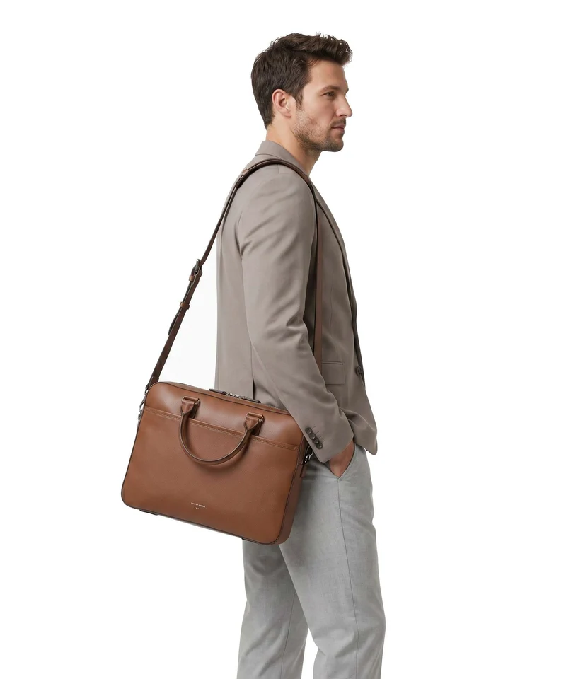 Tiger of Sweden Burin Porte-document cognac