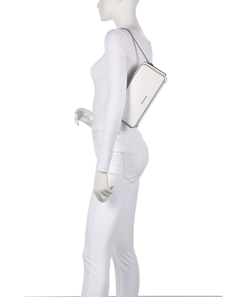 Michael Kors Goldie Sac porté épaule optic white