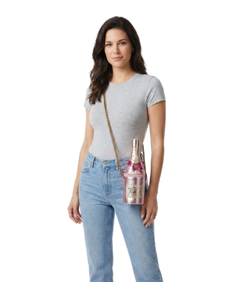 Kurt Geiger Champagne Bottle Sac bandoulière pink