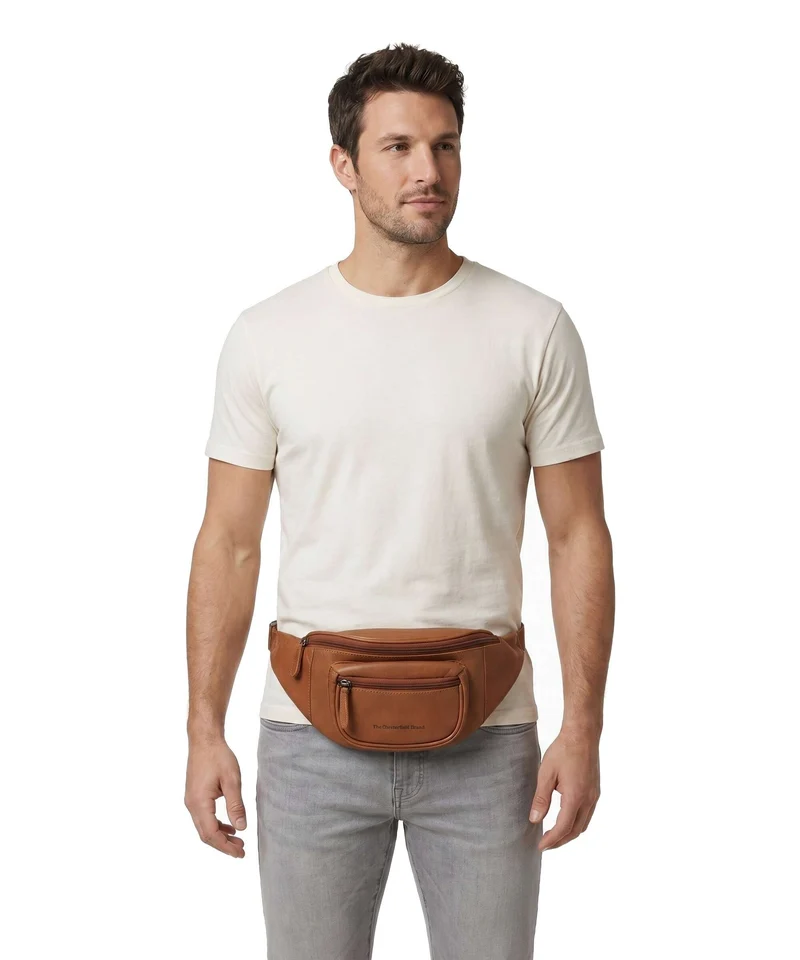 The Chesterfield Brand Wax Pull Up Cow Vernio Sac banane cognac