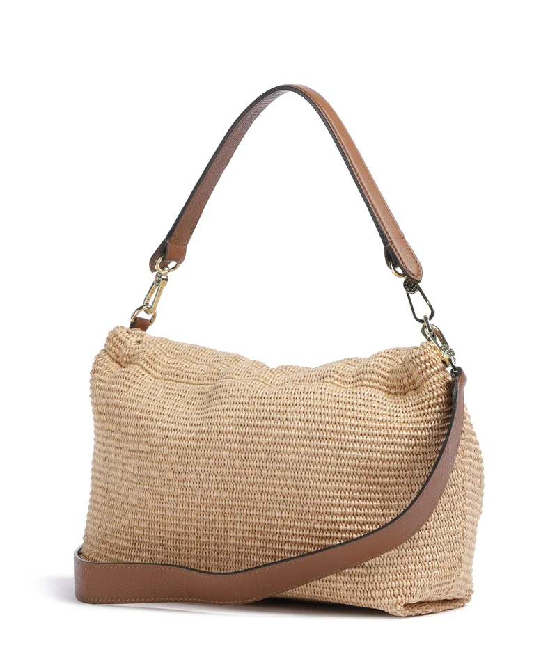 Abro Raffia Classica Temi Large Sac porté épaule natural