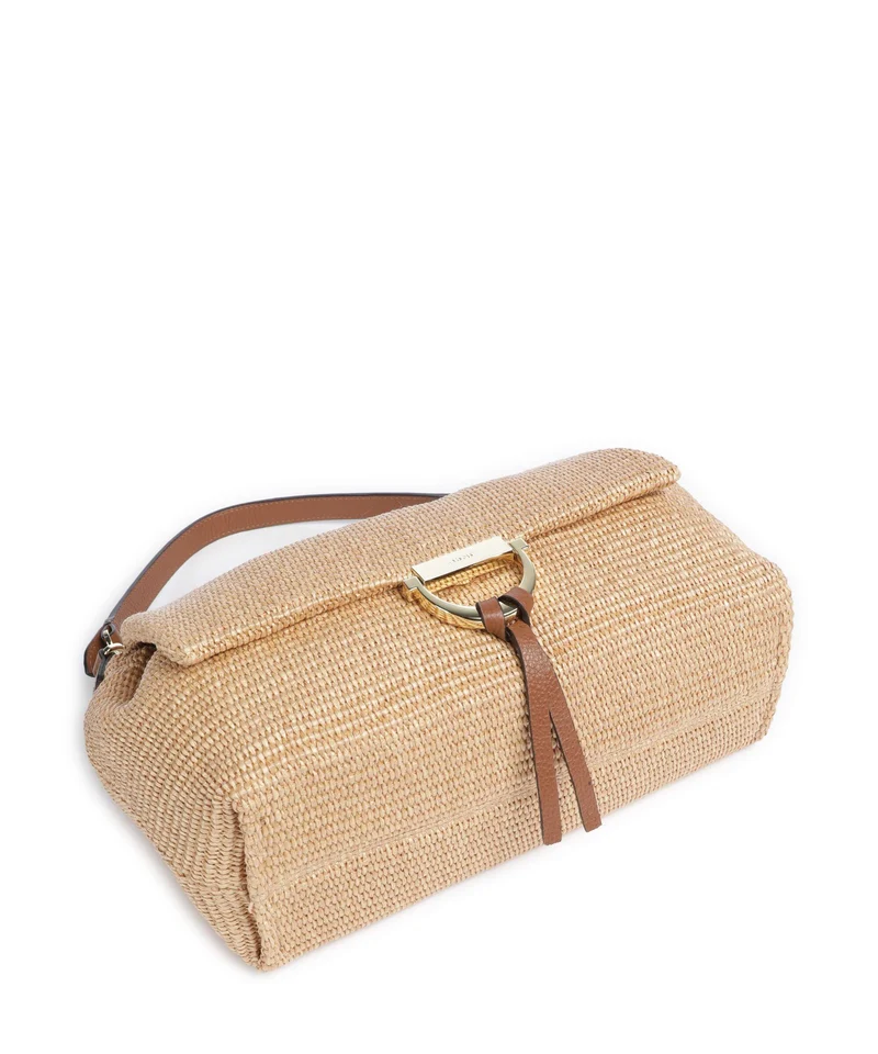 Abro Raffia Classica Temi Large Sac porté épaule natural