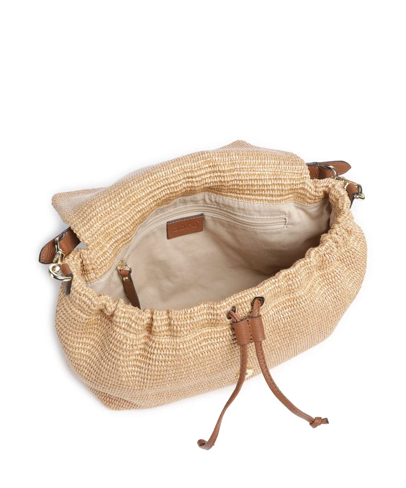 Abro Raffia Classica Temi Large Sac porté épaule natural