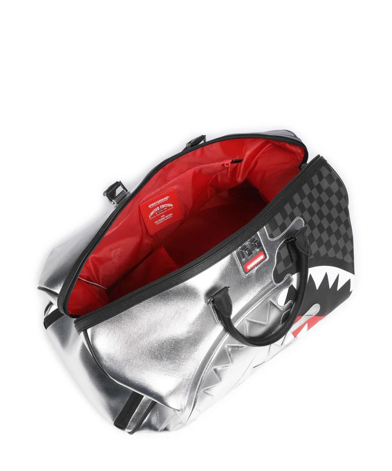 Sprayground Silver Side Drip Sac week-end silver